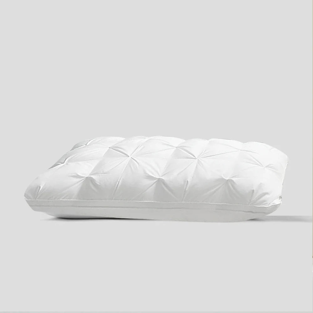Liv-Esthete 2024 Winter 100% Goose Down Pillow Warm Gift Down-proof Queen King 100% Cotton Neck Protection Sleep Bed Pillows